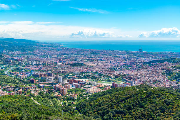 istock Panoramic view of Barcelona, Spain. 1151543810