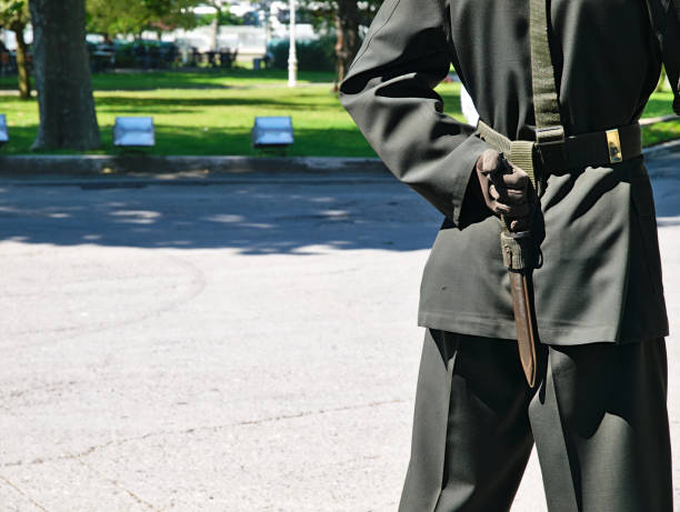 istock Turkish guard at dolmabahce palace, Istanbul. 1151546968