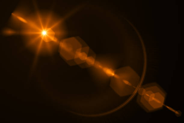 istock Lens Flare on black background 1151553556