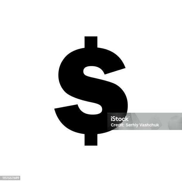 Vector Image Of A Flat Isolated Icon Dollar Sign Currency Exchange Dollar United States Dollar Sign Stock Illustration - Download Image Now