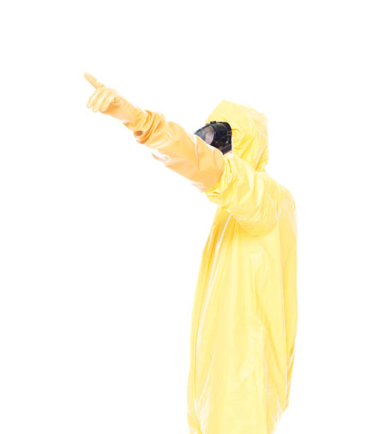 istock Man in protective clothing pointing 1151561085