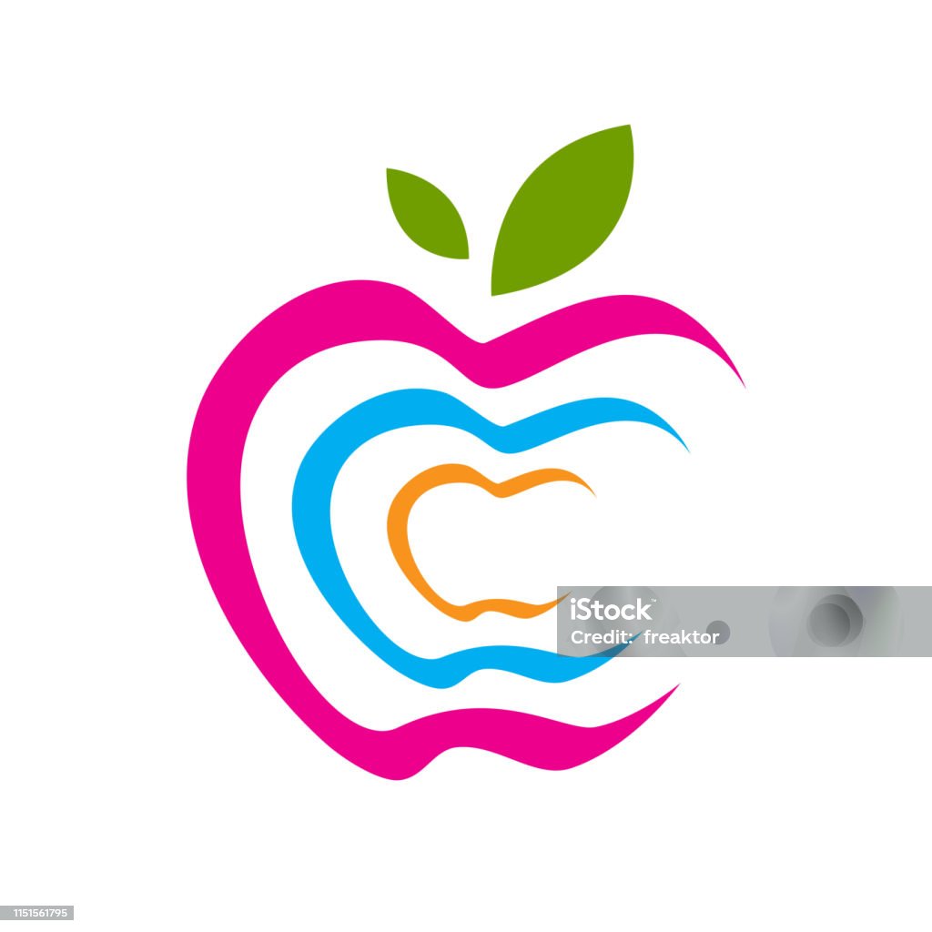 Abstract Apple Sample Stylish Abstract Apple Vector Design Stock Illustration - Download ...