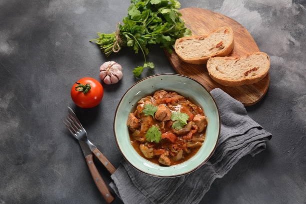 istock Chakhokhbili - traditional Georgian dish 1151566474