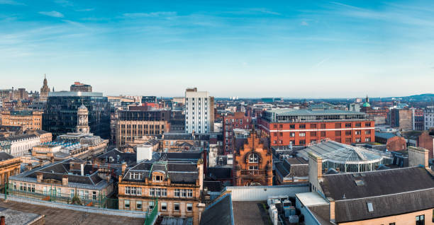 istock A wide panoramic looking out over old and new buildings in Glasgow 1151572144