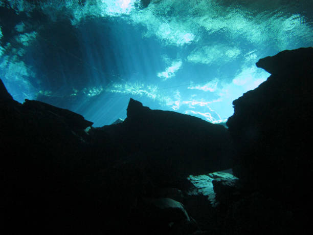istock Sun rays entering the water in an underwater cave. 1151573749