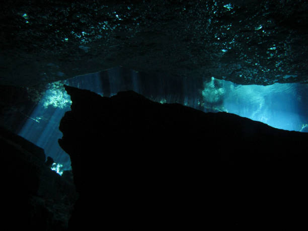 istock Sun rays entering the water in an underwater cave. 1151574287
