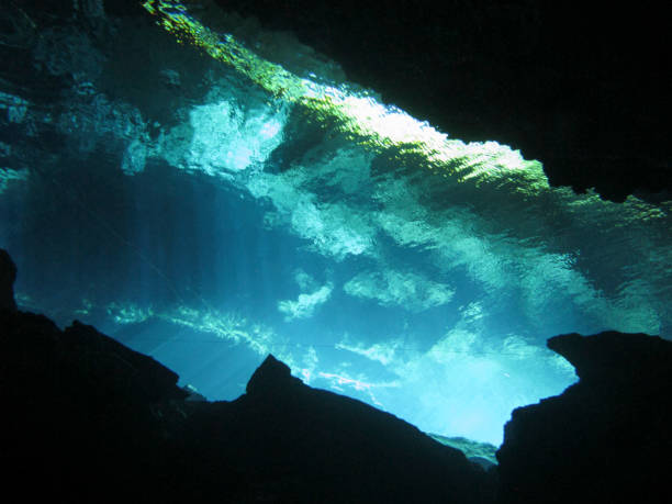 istock Sun rays entering the water in an underwater cave. 1151574320