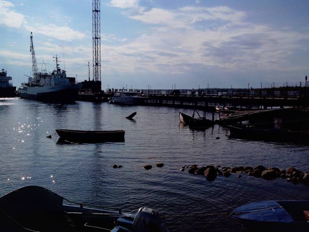 istock Monastic pier for ships in front of the Transfiguration of the Solovetsky monastery. Russia, Arkhangelsk region, Primorsky district, Solovki 1151574717