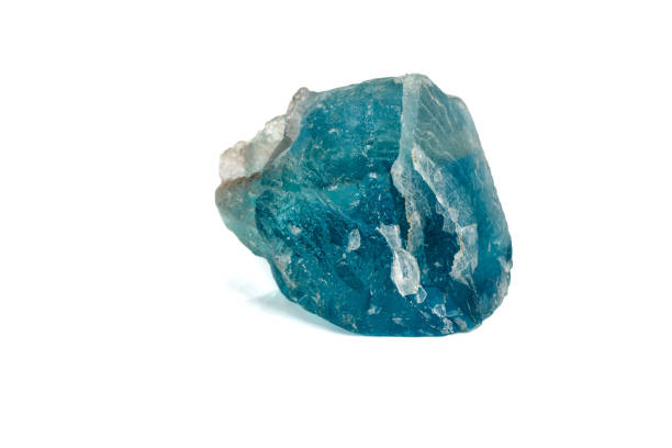 istock Macro stone Fluorite mineral on white background 1151574785