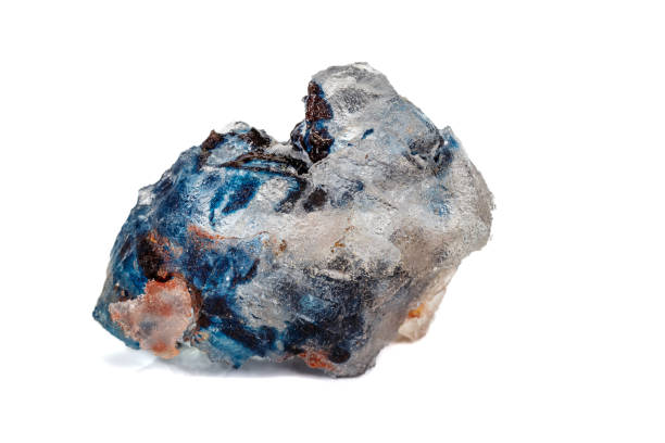 istock Macro stone Fluorite mineral on white background 1151575833