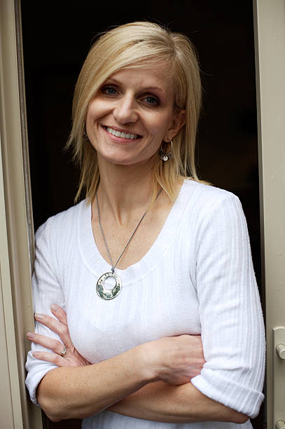istock beautiful middle-aged woman portraits 115157597