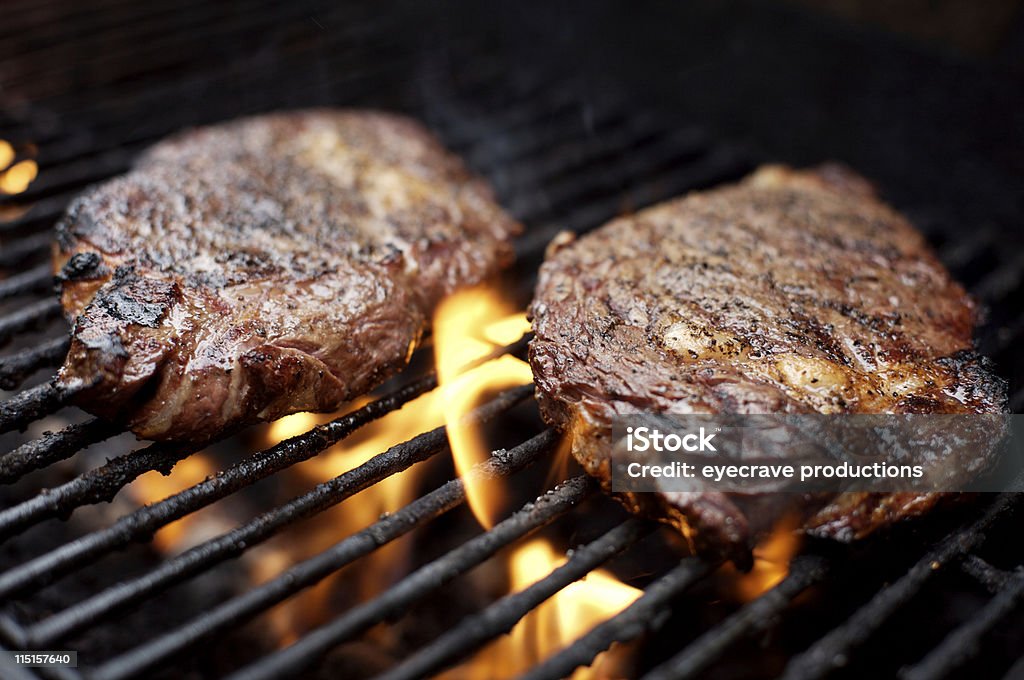 bbq-Eye-steak vom Grill - Lizenzfrei Gartengrill Stock-Foto