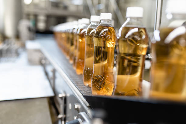 istock Production line for juice bottling 1151576990