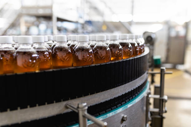 istock Production line for juice bottling 1151577040
