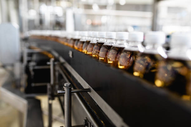 istock Production line for juice bottling 1151577058