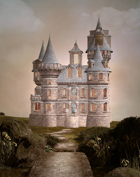 istock Enchanted castle in a quite peaceful scenery 1151577673