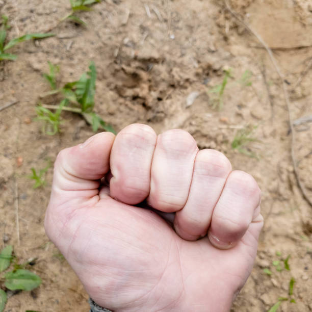 istock The man opens his hand. Palm and fingers. 1151579048