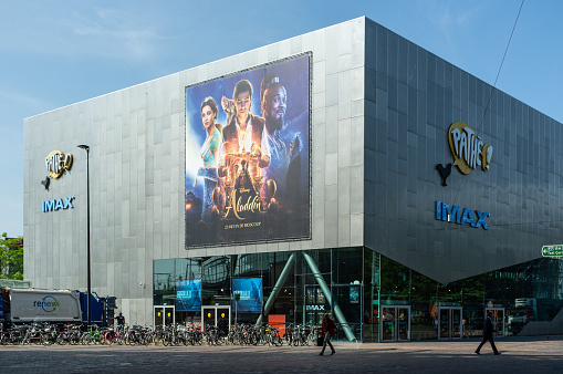 Amsterdam, The Netherlands - May 24rd, 2019: Pathe Cinema at Breda where people can watch the newest movies.