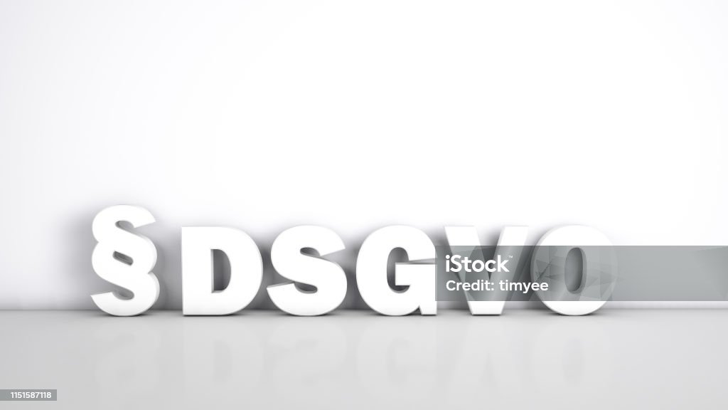 Deutsches DSGVO-Konzept - Lizenzfrei Datenschutz-Grundverordnung Stock-Foto