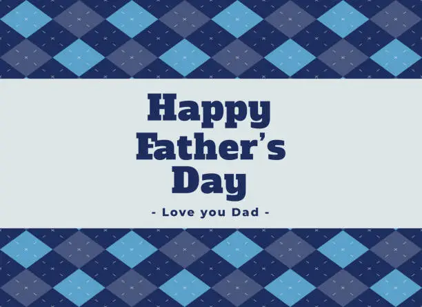 Vector illustration of elegant happy fathers day lovely background