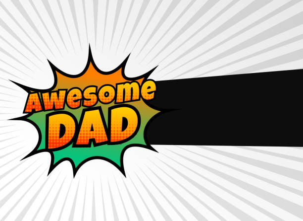 awesome dad happy fathers day greeting awesome dad happy fathers day greeting funny fathers day stock illustrations