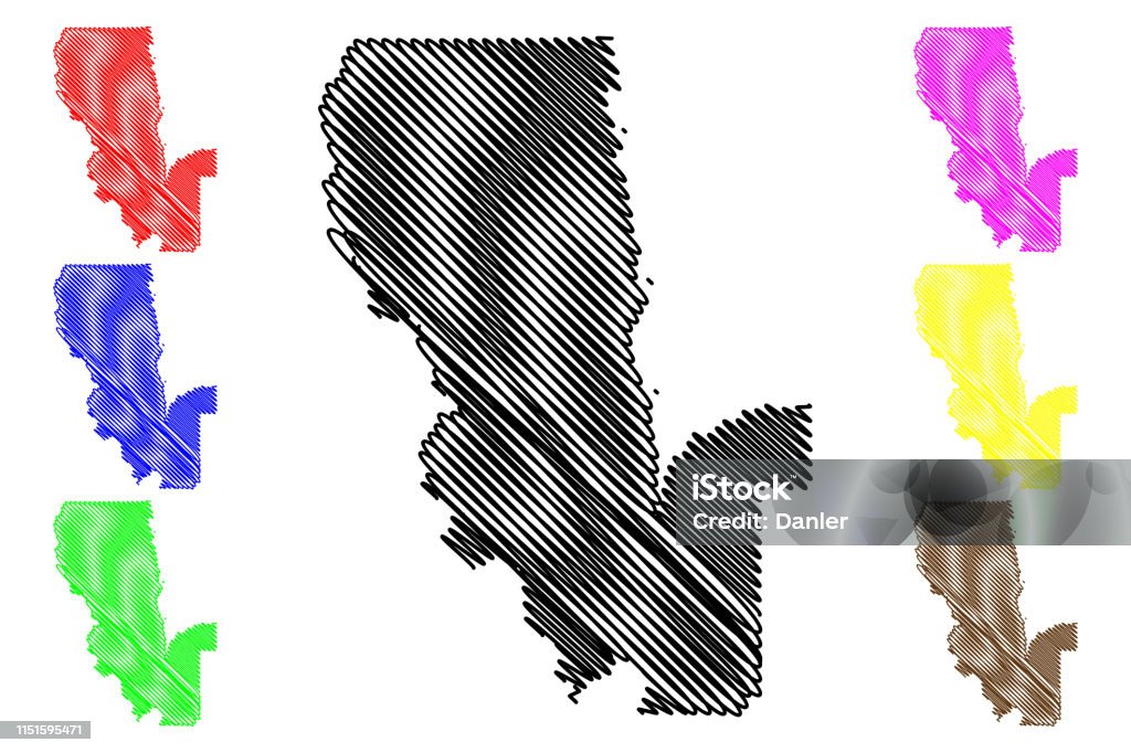 サッター郡 地図ベクトルイラスト落書きスケッチサターマップ いたずら書きのベクターアート素材や画像を多数ご用意 iStock