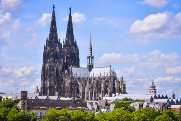 istock Cologne Cathedral and a beautiful sky in Germany 1151600391