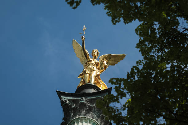 160+ Angel Of Peace Column And Statue In Munich Germany Stock