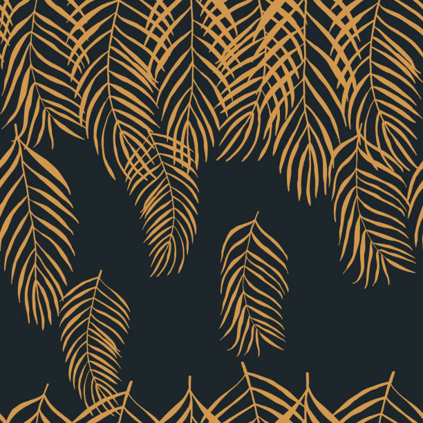 istock seamless floral pattern tropical palm leaves hand drawn sketch 1151604448