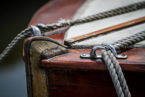 Stern of the classic old sailing ship