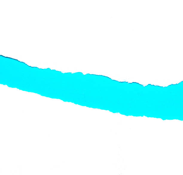 istock Abstract background Torn white paper On blue paper 1151608766
