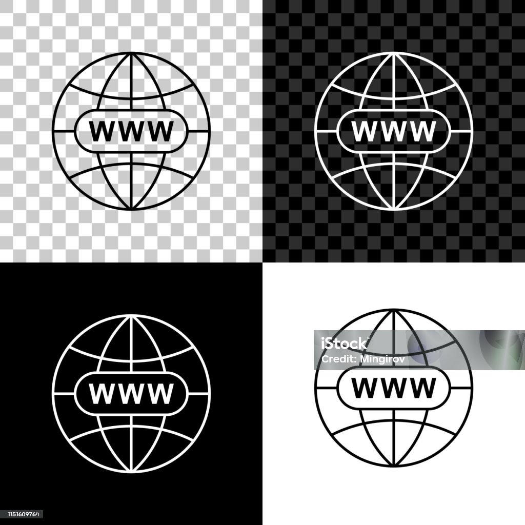 검은 색 흰색과 투명 한 배경에 고립 된 웹 아이콘으로 이동 합니다 Www 아이콘입니다 웹 사이트 픽토그램 월드 와이드 웹 기호입니다  웹 사이트 디자인 앱 Ui에 대 한 인터넷 기호입니다 벡 Www에