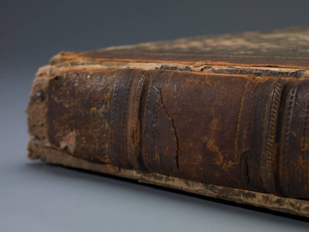 istock Old antique vintage hard cover book. 1151610237