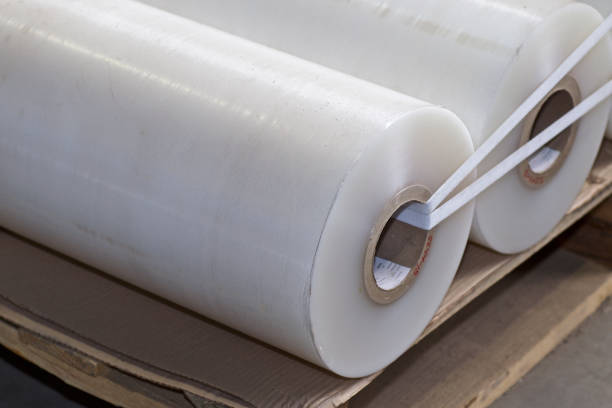 istock Polymer film rolls for metal sheet coating 1151617530