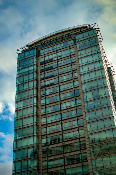 istock Office building in london with blue sky 1151617535