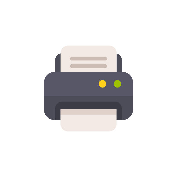 Printer Flat Icon. Pixel Perfect. For Mobile and Web. Printer Flat Icon. copying illustrations stock illustrations