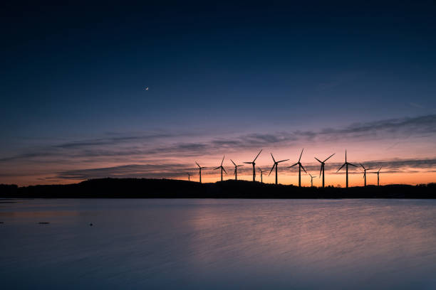 istock Wind turbines landscape sunset 1151619275