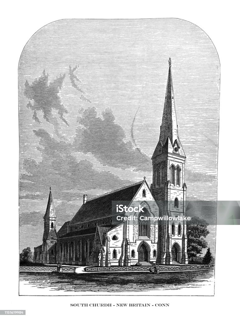 Ilustración de Ilustraciones Del Primer Siglo Estados Unidos1873iglesia Del  Surnueva Bretañaconnecticut y más Vectores Libres de Derechos de 1873 -  iStock