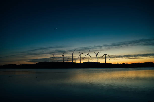 istock Wind turbines landscape sunset 1151620053