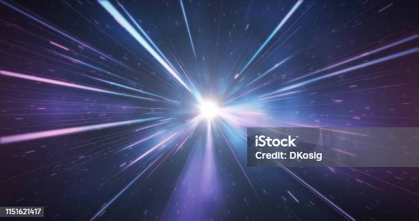 High Speed Lights Stock Photo - Download Image Now - Outer Space, Lighting Equipment, Light - Natural Phenomenon