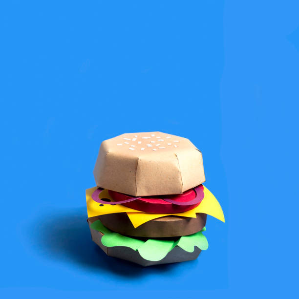 istock Hamburger made of paper 1151627574