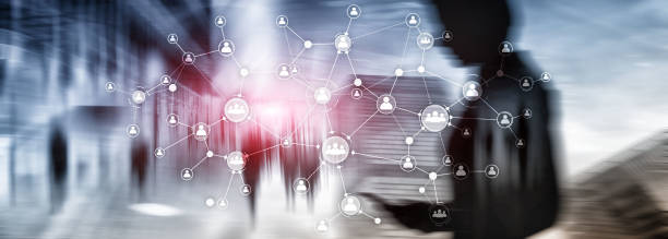 istock HR human resources management concept corporate organisation structure mixed media double exposure virtual screen. 1151630342