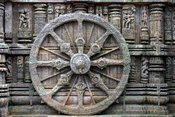 istock Ancient chariot Wheel, Konark Sun Temple, Orissa. 1151630462