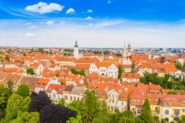 istock Panoramic view on Upper town in Zagreb, Croatia 1151630765