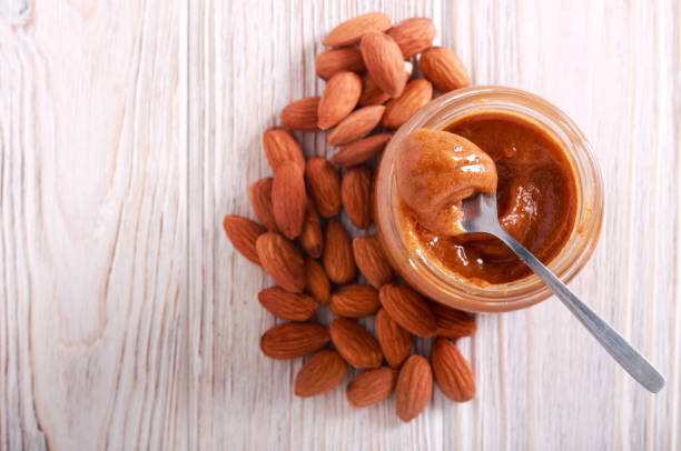 istock Almond butter in a jar 1151634936