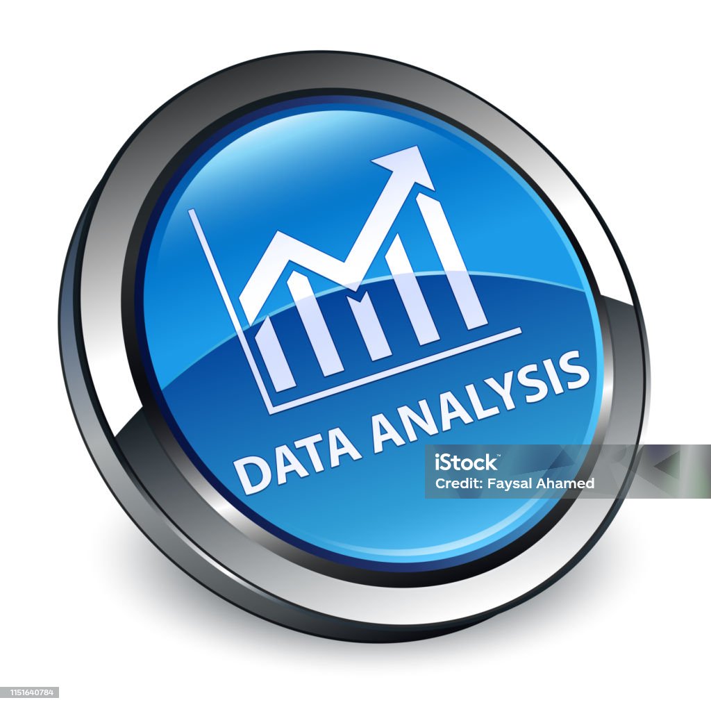 Add Analytes Button Data Analysis 3d Blue Round Button Stock Illustration - Download Image ...