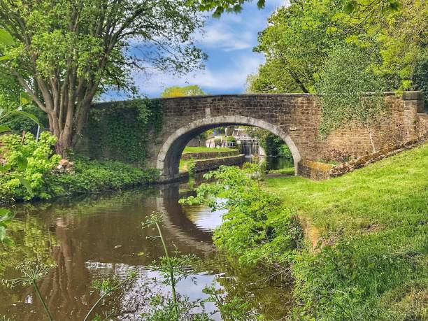 istock Bridge across scenic canal 1151653420