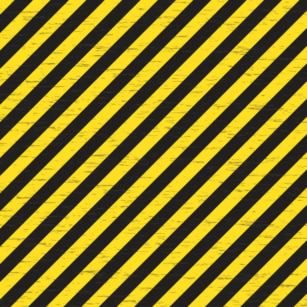 istock Yellow and black geometric diagonal lines. Seamless pattern. Template of background. 1151674052