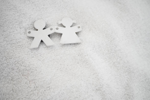 Congratulation to new born baby symbol and text space