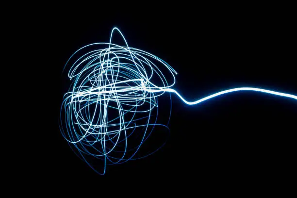 Photo of Light painting abstract.
